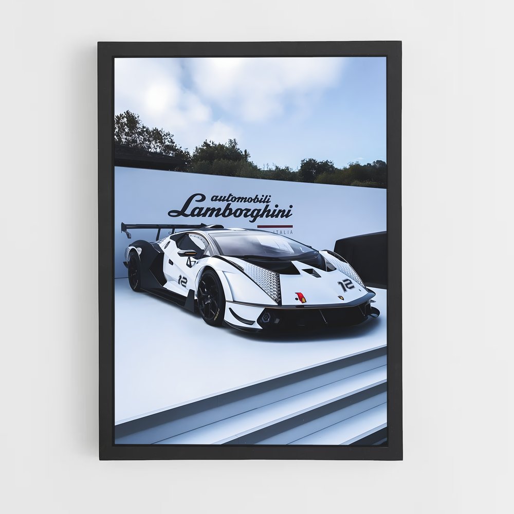 Poster Épure Automobile – affiche Lamborghini (vue 2)
